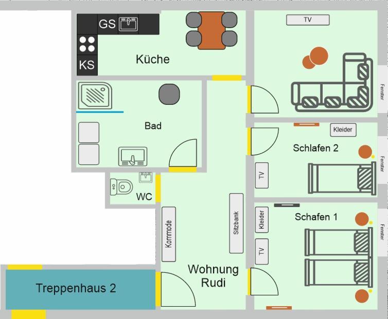 Provizial Ferienwohnung Rudi Wadgassen エクステリア 写真